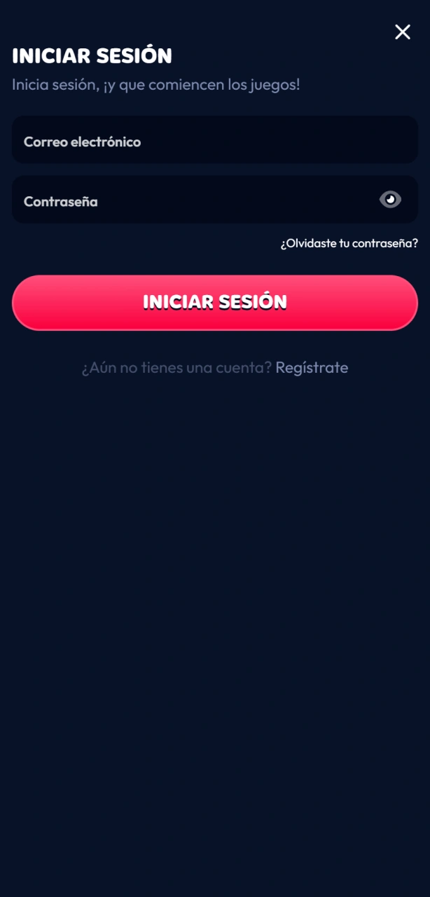 Abre la aplicación e inicia sesión en tu cuenta de Gambiva desde iOS.