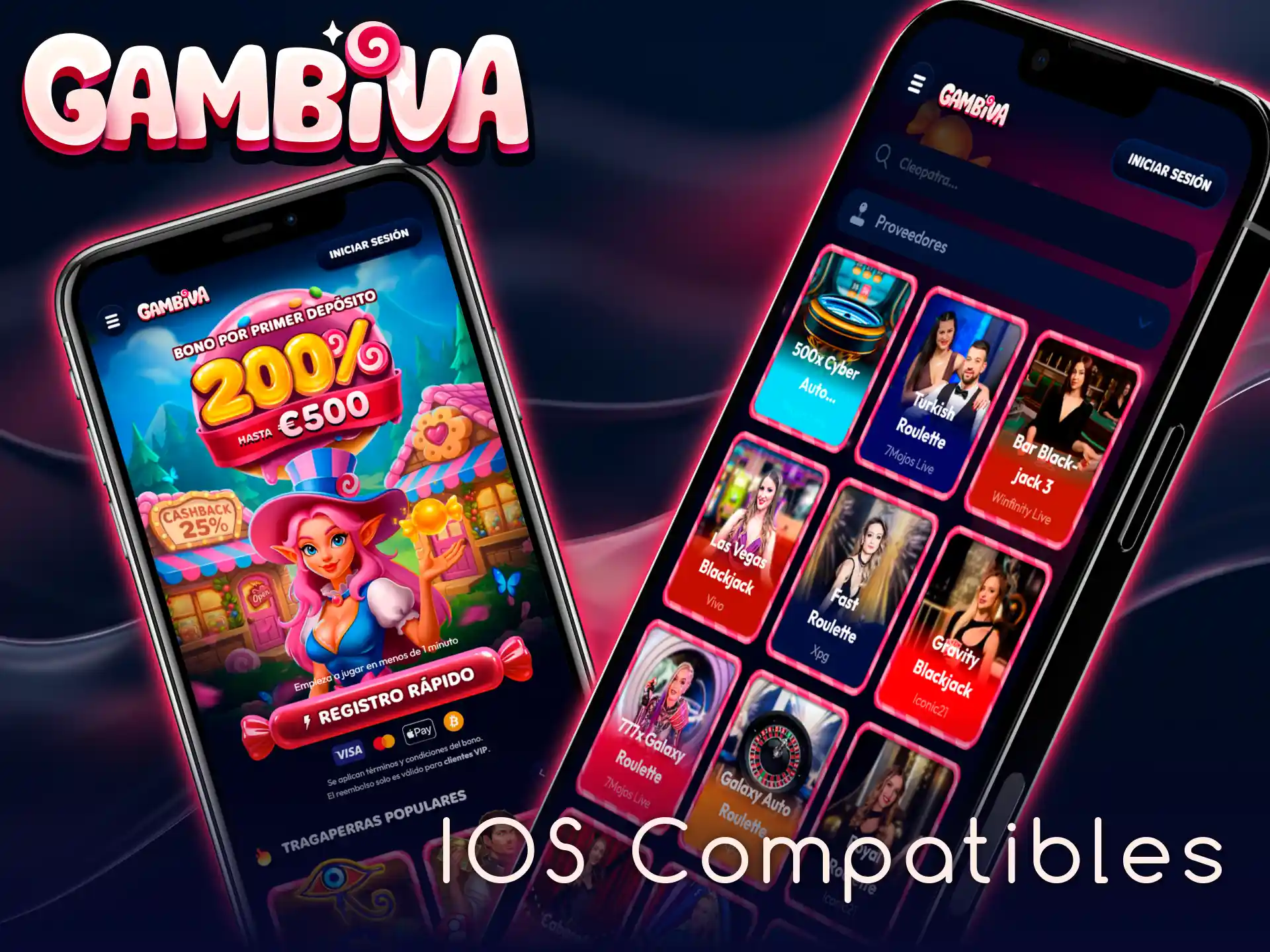 Comprueba los dispositivos iOS compatibles para disfrutar de la App de Gambiva.