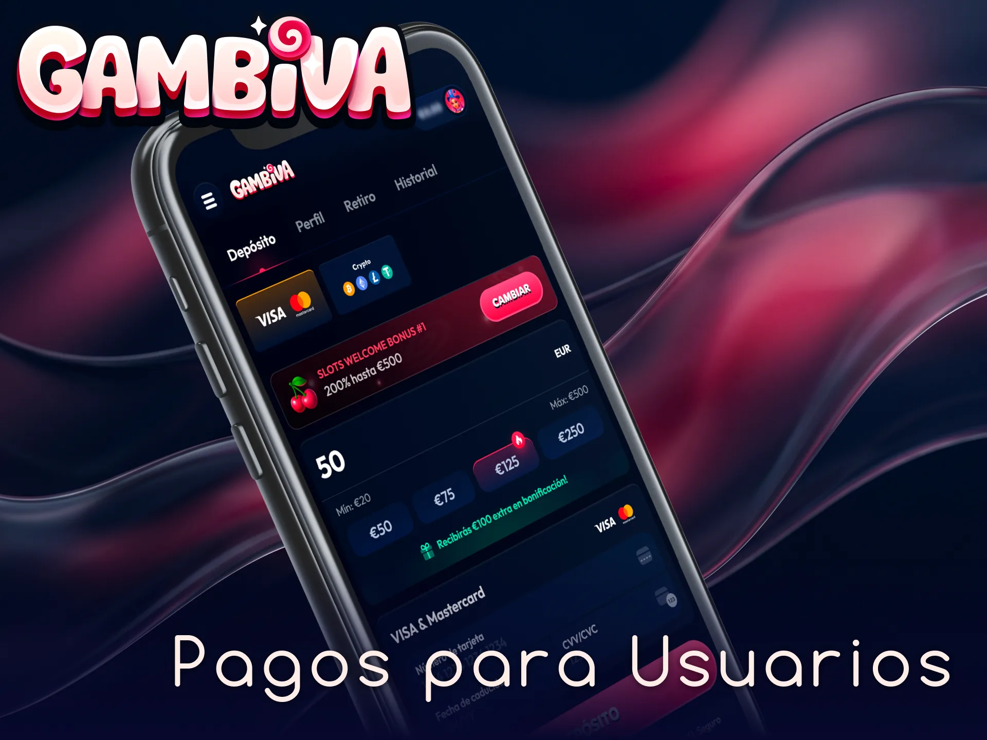 Realiza tus pagos en la App de Gambiva con total facilidad desde España.