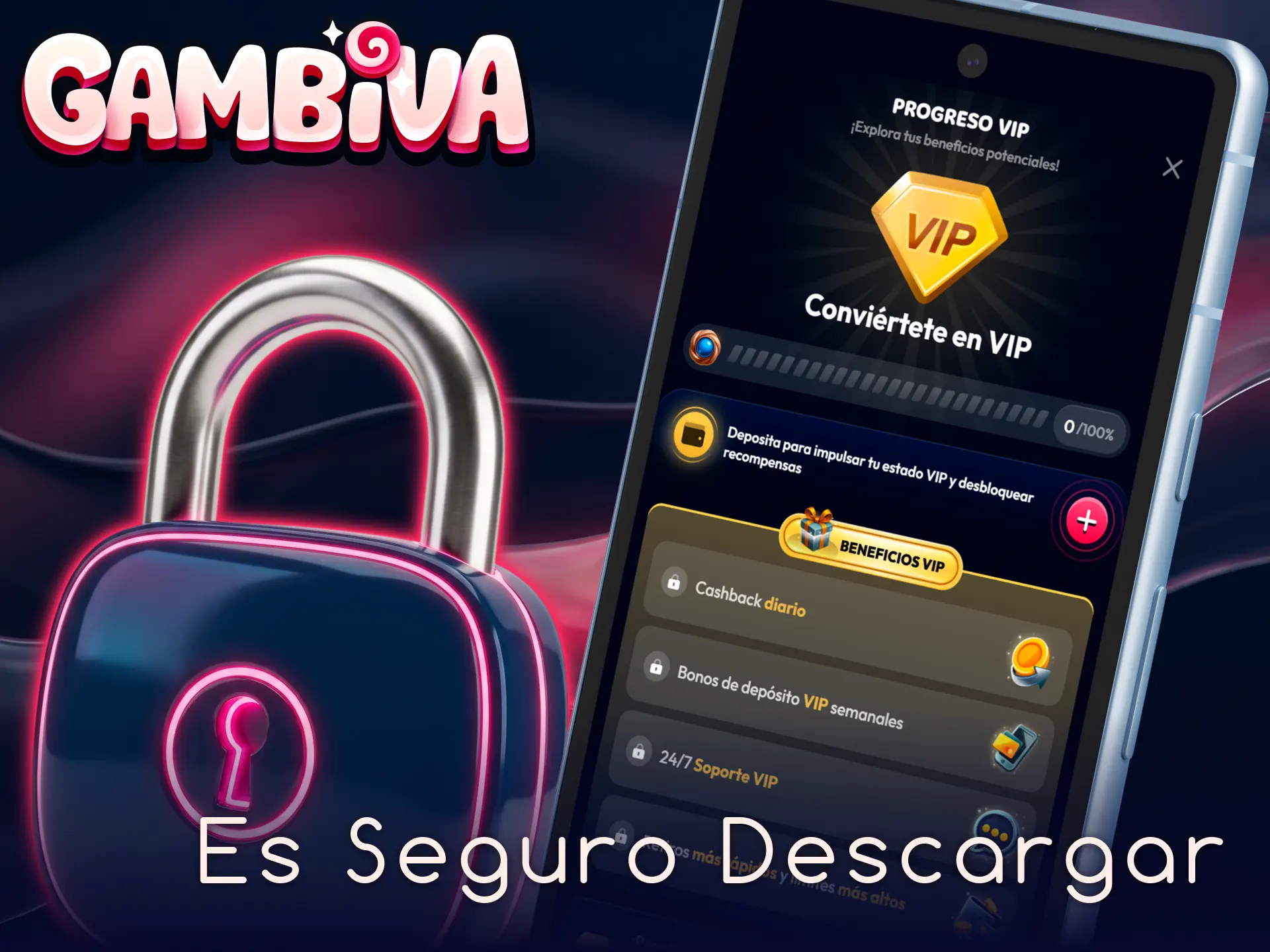 Descubre por qué es seguro descargar el APK de Gambiva en tu móvil.