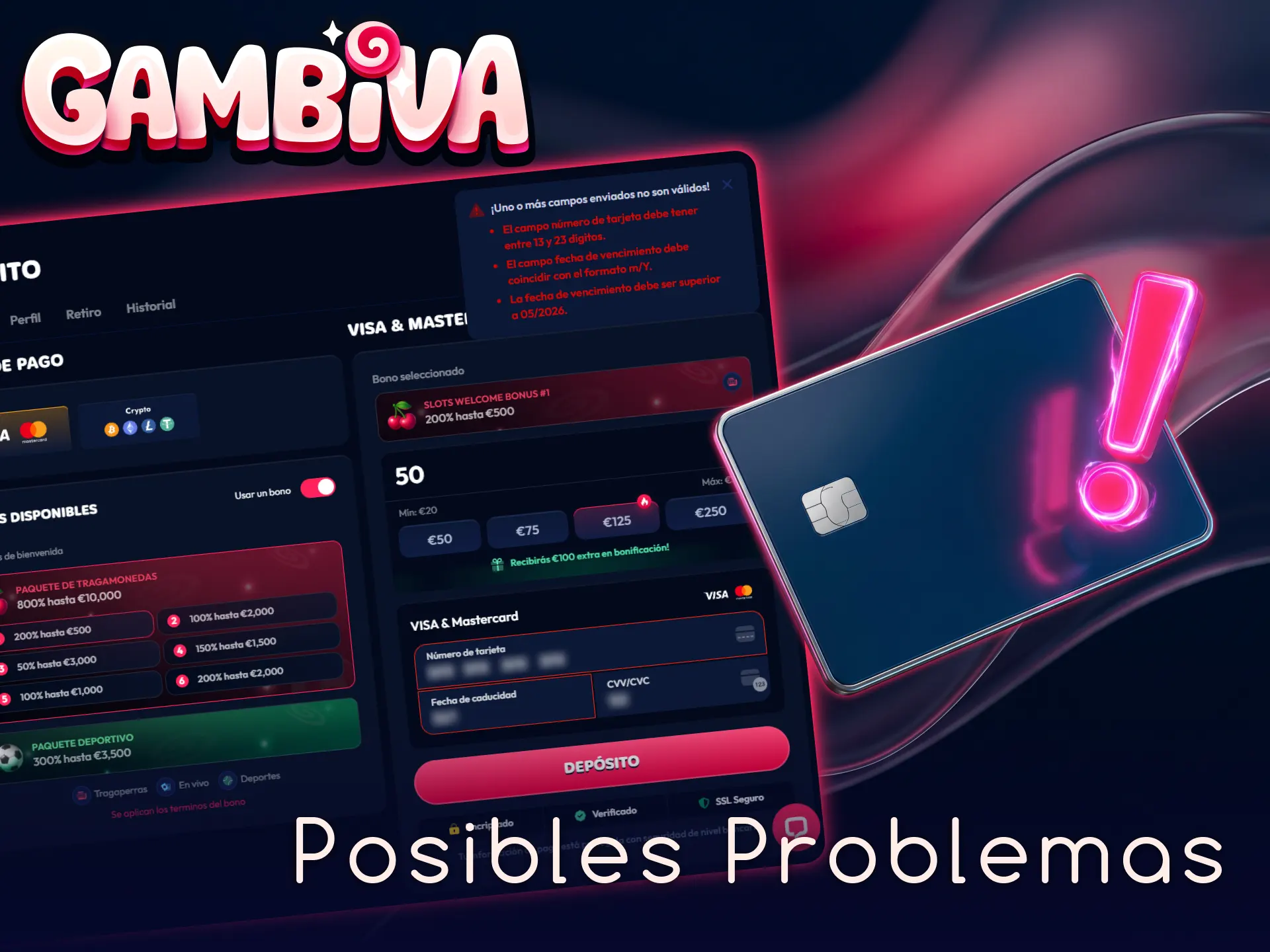 Soluciona los posibles problemas con los depósitos en Gambiva y sigue apostando sin interrupciones.