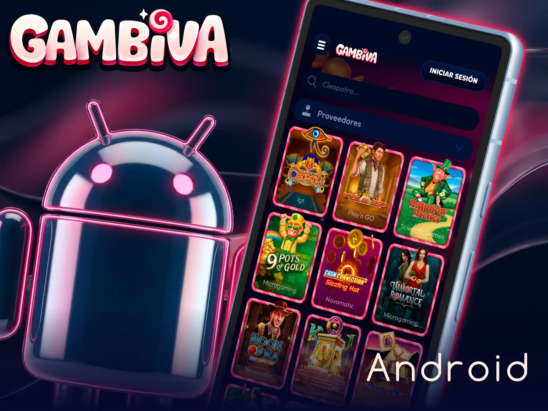 Descarga la aplicación de Gambiva para Android y juega desde tu móvil.
