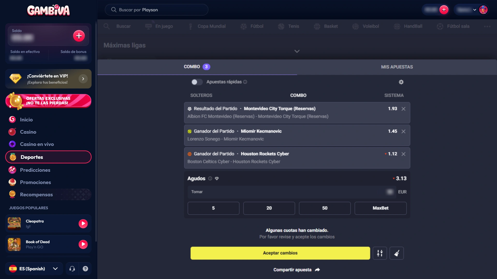 Confirma tu apuesta en Gambiva para empezar a ganar con tus predicciones.