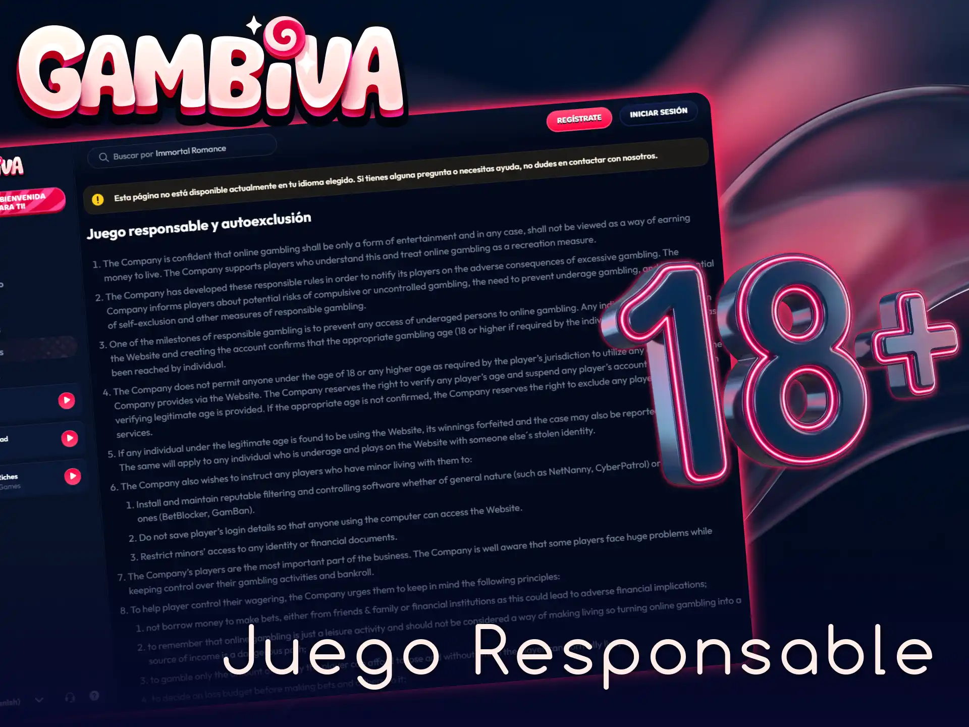 Apuesta con control utilizando las herramientas de juego responsable en Gambiva.