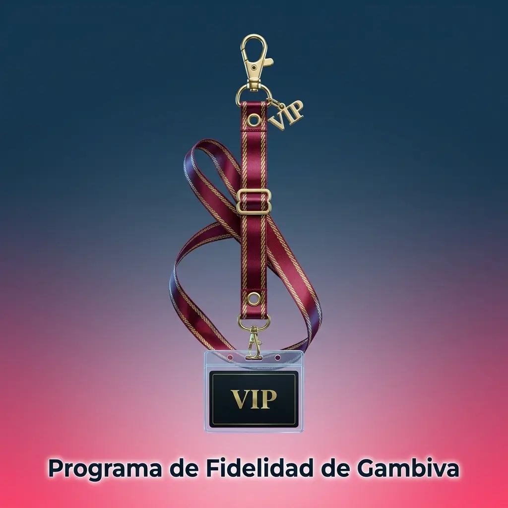Programa de fidelidad Gambiva con 5 niveles: Bronce, Plata, Oro, Platino y Diamante con cashback hasta 15%