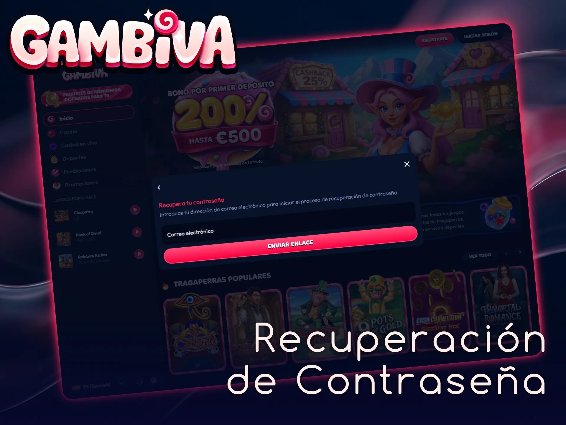 Sigue los pasos de recuperación de contraseña de tu cuenta en Gambiva de forma rápida.