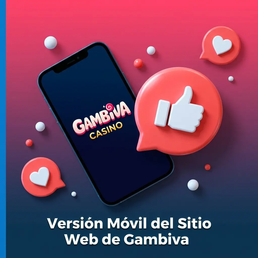 Versión móvil de Gambiva con apuestas deportivas, casino en vivo y gestión de cuenta desde el navegador